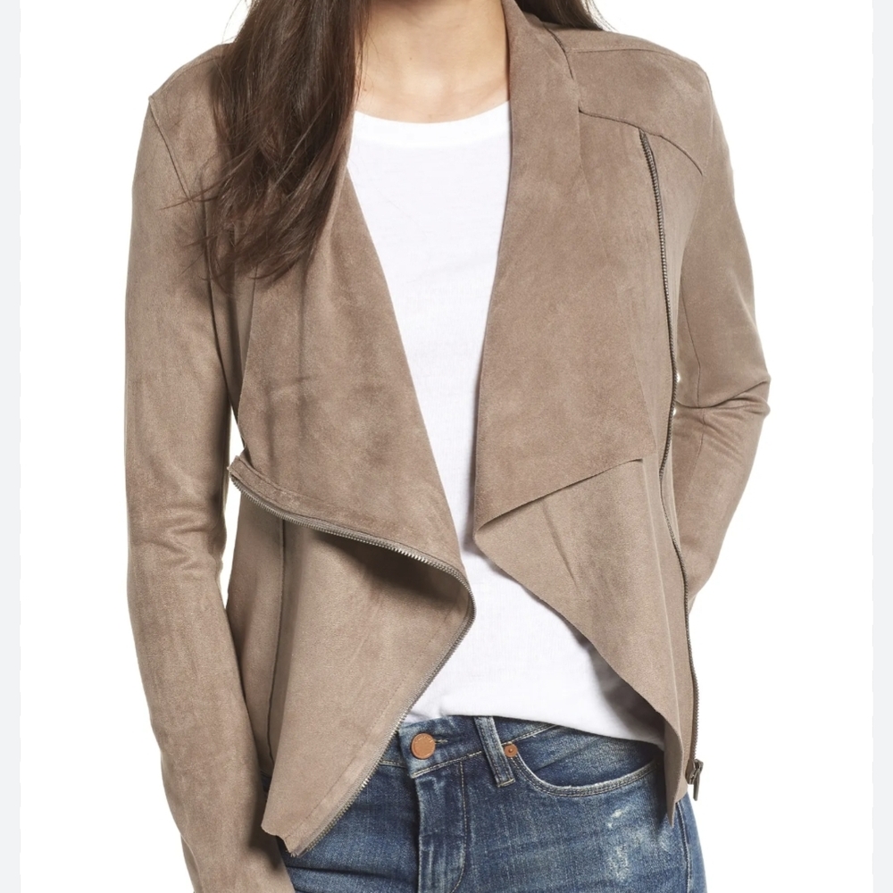 Blank NYC Tan Faux Suede Jacket